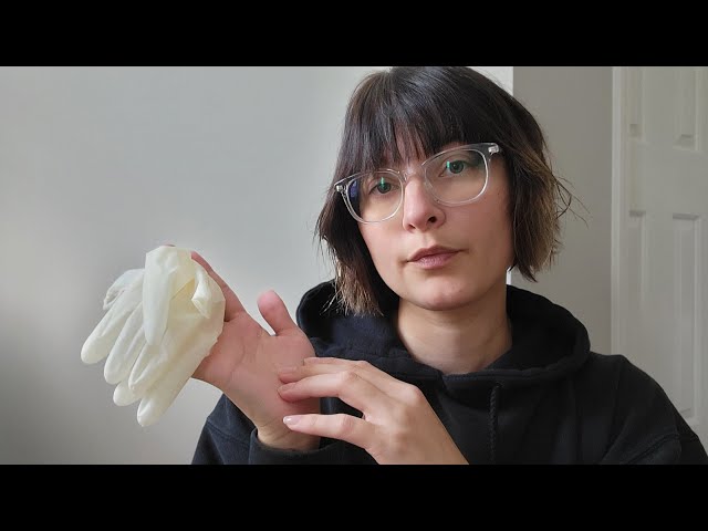 ASMR | Hand Sounds w/ Super Crinkly Latex Gloves & Lotion Application NO TALKING