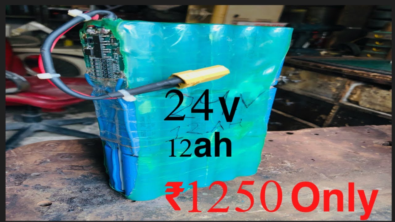 Haw to make a 24v Electric cycle Lithium battery pack 24v ki battery ...