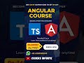 Full Angular course details | Average Salary 8LPA - 15LPA #shorts #angular #coding