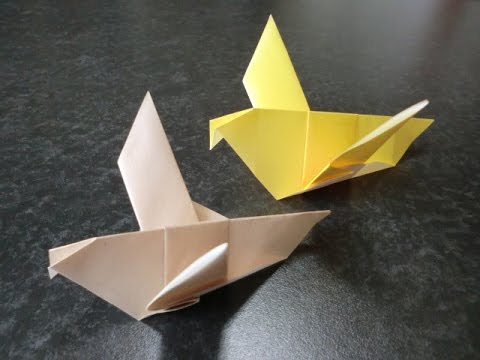 折り紙 はとの折り方 How To Origami Hato Dove Youtube