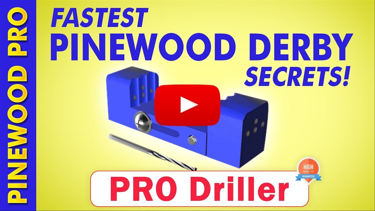 Pinewood Derby Axle Hole PRO Driller