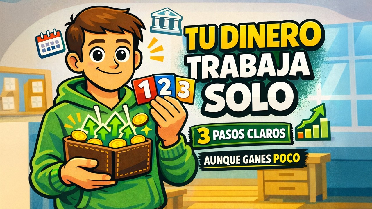 El MÉTODO de los 3 PASOS para que tu DINERO TRABAJE SOLO (aunque GANES POCO) 💰