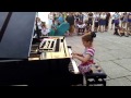 8-year-old Soley Blümel plays at an Open Piano in Vienna - MQ 09/2016