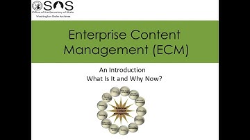 Enterprise Content Management (ECM) – An Introduction