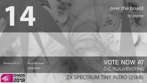 CC18 Live: ZX Spectrum Tiny Intro (256b) - #14 - 