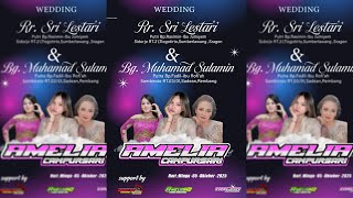 LIVE 🔴2 WEDDING // LESTARI   DAN  SULAIMAN //AMELIA CAMPURSARI//AMELIA AUDIO//AMELIA HD