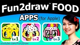 Great for Back to School ❤ Fun2draw FOOD Apps for Apple + FREE GIFT Drawing for Teachers + School screenshot 2