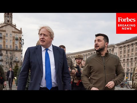 JUST IN: Boris Johnson Makes Surprise Visit To Kyiv, Walks Around Capital With Zelensky