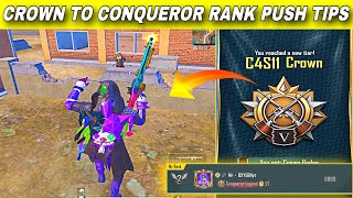 🇮🇳 DAY -3 CROWN TO CONQUEROR RANK PUSH TIPS IN C5S13 | DUO CONQUEROR RANK PUSH TIPS FOR HIGH PLUS