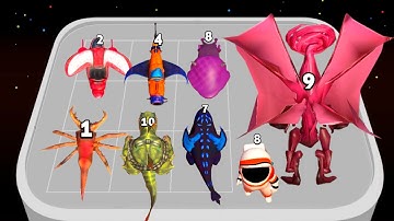 Merge Alien fighter Battle - Max Level Horror Merge Master Game Part 1