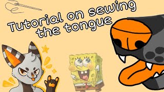 Туториал по шитью языка / Tutorial on sewing the tongue