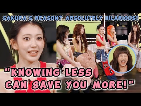 SAKURA made everyone laugh so hard because of her unexpected explanation (ft. JENNIFER HUDSON) 😂