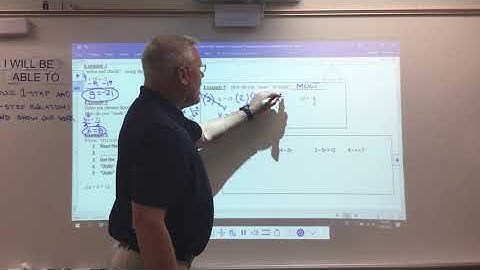 AFDA LESSON VIDEO 1 (preview of 1-step and 2-step equations)