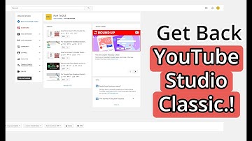 How To Go Back To Creator Studio Classic  || Creator Studio Classic Option Missing