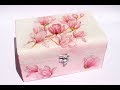 Мастер-класс / Декупаж шкатулки своими руками / Decoupage wooden box