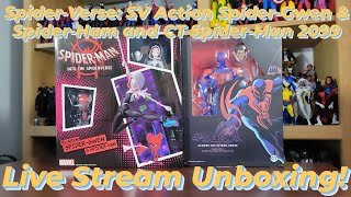 SpiderVerse: SVAction SpiderGwen & SpiderHam and CT Toys SpiderMan 2099 Live Stream Unboxing!