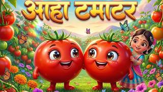 आहा टमाटर - Aaha Tamatar Bade Mazedar | Hindi Nursery Rhymes And Kids Song | All Rhyms in Hindi