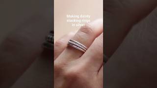 How I make silver stacking rings by hand