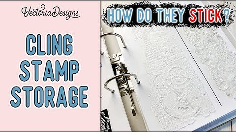 How do they stick? | DIY Cling Stamp Storage Cards | My Secret