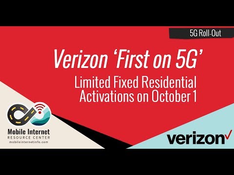 verizon races to be first on 5g limited fixed residential network rollout on october 1st