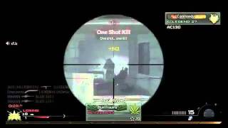 BARRETT .50 21 KILLS IN 25 SECENDS BEST KILL FEED ON MW2 EVER