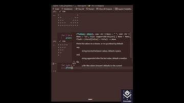 Single Line For Loop Star Pyramid & Hollow Diamond Star Pattern Programs in Python