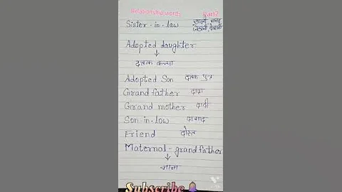 #short | Relationship Word |English Words with Meaning | English words pronunciation practice Part 2