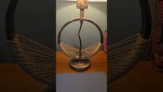 Boho Farmhouse 23in Table Lamp Linen Shade Retro Desk Lamp for Bedroom Living Room Nightstand LED 1P