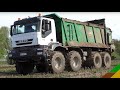 Mist streuen IVECO Power AgroTruck 450 8x8 TEBBE Allrad Offroad Volvo L70E Radlader - Bauch