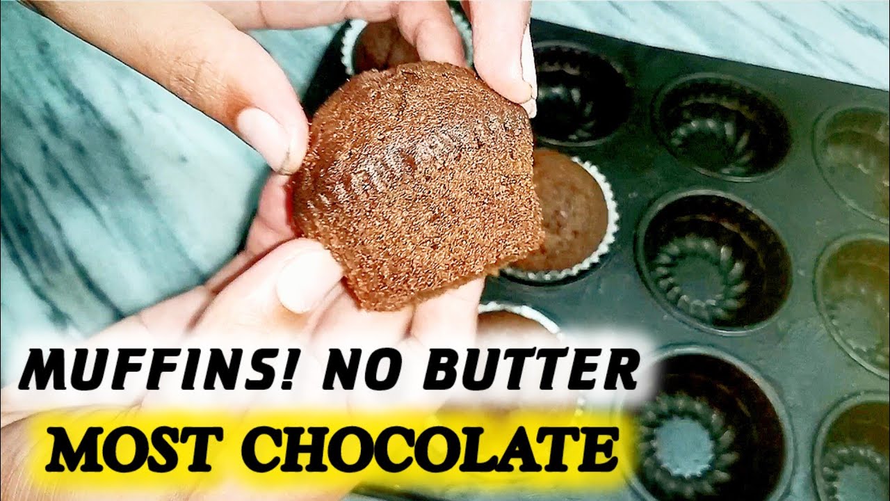 Moist Chocolate Muffins in Oil No Butter Homemade Sarim Kitchen