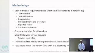 NEC Network Service Virtualization Testing Methodology with IXIA