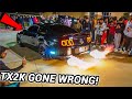 TX2K CARMEET TURNS INTO HUGE ILLEGAL TAKEOVER TX2K CARMEET TURNS INTO HUGE ILLEGAL TAKEOVER