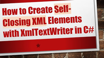 How to Create Self-Closing XML Elements with XmlTextWriter in C#
