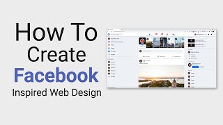 How To Create Facebook Web Design Using HTML and CSS | Speed Coding | Simple Web Tutorial