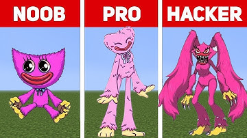 Pixel Art (NOOB vs PRO vs HACKER) Kissy Missy | Poppy Playtime chapter 2 in Minecraft