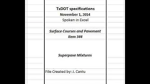 TxDOT Item 344 Superpave Mixtures
