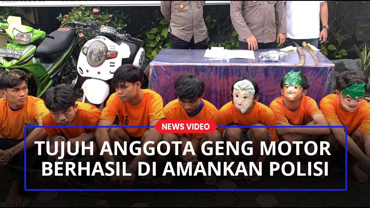 Tujuh Anggota Geng Motor yang Bikin Onar di Medan Barat Diciduk POLISI, Ini Wajah-wajah nya