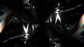 🚀 4K Neon Sci-Fi Tunnel | Futuristic Hypnotic Loop | Cyberpunk Abstract Animation 🌌✨