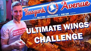 80 BUFFALO WINGS FOOD CHALLENGE – NEW RECORD! @ Passyunk Avenue, Philly Dive Bar | Max vs food