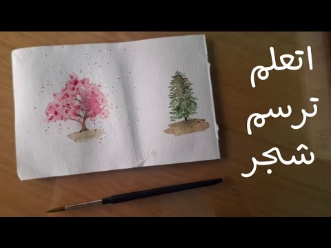 رسم الاشجار للمبتدئين