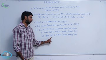 Random experiments and Events || Probability 1 || Disk Telangana