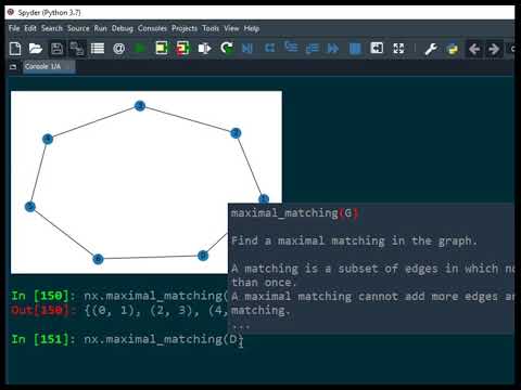Matching Number using Python (Part 1) |Matching in Graph Theory - YouTube