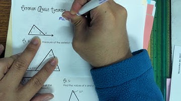 Classifying Triangles, Triangle Sum Theorem, Exterior Angle Theorem