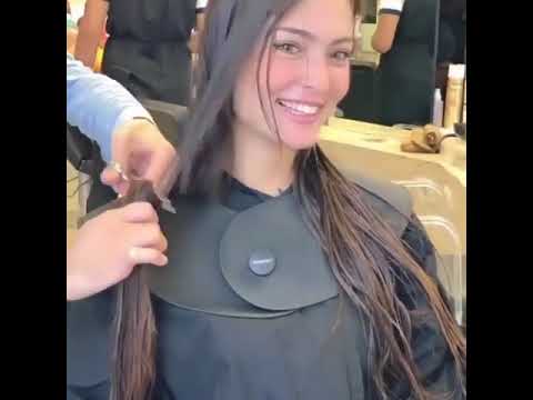 أجمل قصه شعر شعرها طويل وقصت شعرها طلع احلى ويجنن بس شوف مقطع