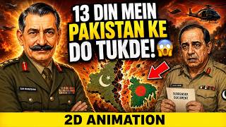 13 Din Mein Pakistan Ke Do Tukde! 🤯 Sam Manekshaw (Untold Story) I 2D Animation