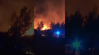 Wildfires rage in southern France