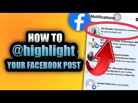 How To Highlight Your Facebook Post Highlights Highlght Facebookhighlights Fbhighlight