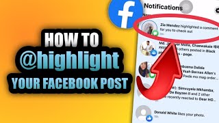 HOW TO @highlight YOUR FACEBOOK POST #highlights #highlght  #facebookhighlights  #fbhighlight
