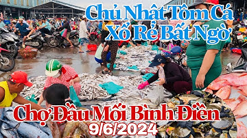 Sáng Chủ Nhật Tôm Cá Xổ Rẻ Bất Ngờ - Chợ Đầu Mối Bình Điền | 9/6/2024