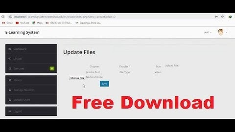 Online E-Learning Management System in PHP with source code
